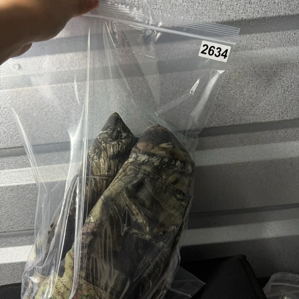 Mossy Oak Cargo Pants Mens 31x29 Camo Brown Green Drawstring Hem Outdoor Utility